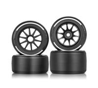 35 Hardness Hot Melt Wheels Tires For ARRMA For LIMITLESS F1 1/10 | 4PCS 35 hardness hot melt tires deliver high grip and consistent performance for competitive on-road RC Tires Hub Wheel