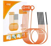 35 Inch Anti-break Metal Drain Snake, Hair Clog Remover, Drain Cleaner Tool with Nylon Coating Sink Snake, Drain Clog Remover for Shower, Bathroom Sink Tub (6 Pack)