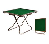 35-Inch Foldable Mahjong Table, Multifunction Game Table Square Card Table for 4 Player, with Cup Holders & Drawer