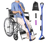 35 Inches Long Leg Lifter Strap with Padded Handgrips and Foot Loop,Rigid Leg Lifter Hip&Knee Replacement Surgery Recovery Kit,Foot Lifter Easily Get in and Out of Bed,Car,Wheelchair