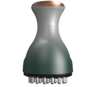 35 Intensities Electric Meridian Massage Brush - USB Rechargeable Body Massager with Microcurrent Vibration Red Light for Shoulder Neck Back, Green