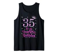 35 It's My Daughter's Birthday Pink Crown 35 Years Old Tank Top