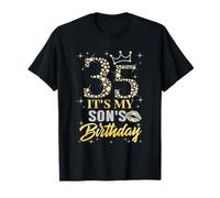 35 It's My Son's Birthday Crown Happy 35 Years Old T-Shirt