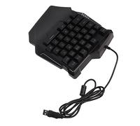 35 Keys Gaming, Gaming One Handed One Hand Rgb Backlit Silent Usb Wired Ergonomic Handed Redthunder With Wrist Rest, For Pc
