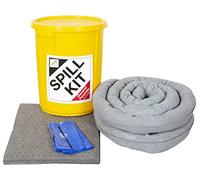 35 Litre Maintenance Spill Kit in Plastic Drum - Portable and Durable Emergency Spill Response Kit