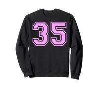 35 Number Thirty-Five Sports Varsity College Girl Matching Sweatshirt