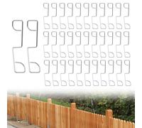 35 Pcs Fence Panel Clips to Stop Rattling, Fence Panel Grips Clips | Stainless Steel Garden Fence Wedges to Stop Banging, for Wind Protector, Stop Banging and Rattling