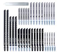 35 pcs Jigsaw Blades Set,T-Shank Jig Saw Blades for Wood Plastic and Metal Cutting,Accessories for Jigsaws,T744D,T344D,T101B,T111C,T144D,T101AO,T118A,T101BR