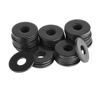 35 Pcs M8 Stainless Steel Flat Penny Washers, Black Assorted Metal Washers for Screws Bolts, Repair Washer O Ring Sealing Gaskets Spacers for Home Office Shop Repair (M8 x 24mm)