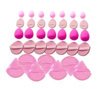 35 PCS Makeup Sponge Set | Reusable Beauty Applicators | Beauty Egg, Powder Puff Air Cushion, Loose & Pinky Powder Puff, Small Mini Egg | for Liquid Foundation Powders Concealer Cream