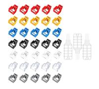 35 PCS RJ45 Network Port Security Lock with 3 Key,Removable Ethernet Cable Lock, Provide Physical Protection for Laptops, Computers and RJ45 Network Devices (5 PCS Per Color)