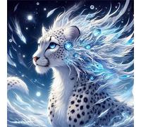 35 Piece Jigsaw Puzzle for Adults,Fantasy Snow Leopard 5 x 5 Inches DIY Educational Game Challenge puzzle for adults teens decoration puzzles Suitable Wall Decoration Gifts Relax