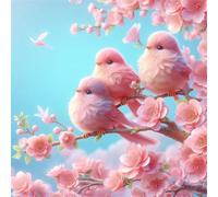 35 Piece Jigsaw Puzzles for Adults, Impossible Hard Difficult Challenging jigsaw puzzle 35 pieces adult Puzzles Classic Educational Games 30x30cm, Spring Birds