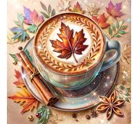 35 Piece Jigsaw Puzzles for Adults Maple Leaf Coffee, Impossible Puzzle for adults, Challenging Adult jigsaw puzzles 35 pieces, puzzle Classic Educational Games, Fun Activity for Family