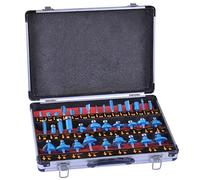 35 Piece Set TCT Tipped Router Bits Carbide Tipped Router Bit Kit Woodworking Milling Router Cutters Drill Tools for Electric Router Trimmer