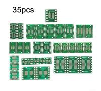 35 Pieces 7 Types SOP8 SOP10 SOP14 SOP16 SOP20 SOP24 SOP28 to DIP Adapter Socket PCB Conversion Boards for Electronic Circuit Development