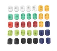 35 pieces ZY-25 for mini breadboard without soldering, 25 contacts, ABS plastic for electronics experiments, circuits and prototyping, 7 colours