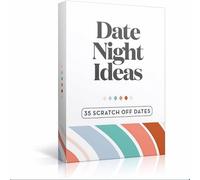 35 Scratch Off Date Night Ideas, Couples Gifts for Him, Her, Girlfriend, Boyfriend, Wife or Husband - Women or Men Anniversary Card Game, Engagement Gifts for Couples, Bridal Shower, Wedding, Birthday