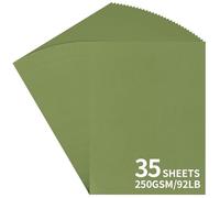 35 Sheets Bamboo Green Cardstock A4-250GSM/92LB Morandi Thick Card Paper for Cards Making, Crafts, Scrapbook, Christmas UAP30BG35