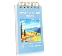 35 Sheets Watercolour Paper Pad 3.5x5.5 Inch, 140 lb/300 GSM Cold Press Water Colour Paper Spiral Bound Watercolour Sketchbook for Art Painting, Journal, Drawing, Mixed Media for Artists