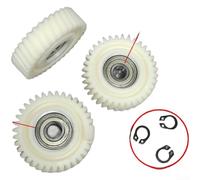 35 Tooth Spiral Gear Constructed from Nylon for Wear Resistance and Compatibility with 608 Bearings in Motion Control Systems