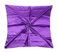 35" Womens Large Satin Square Scarf Silk Feeling Hair Wrapping Gift Headscarf Scarves, Purple, One Size