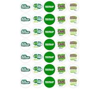 35 x Macmillan Cancer Support Mix Edible Wafer or Icing Cupcake Toppers Charity Cake Decorations Perfect For Brownies Cookies Muffins & More! (Edible Wafer Card)