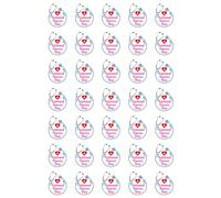 35 x National Nurses Day Design 2 - Edible Wafer or Icing Cupcake Toppers Nurse Day Party Cake Decorations Perfect For Brownies Cookies Muffins & More! (Edible Wafer Card)