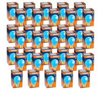 35 X Osram Light Bulbs 11 Watt E27 Colorful Blue Indoor Outdoor Dimmable