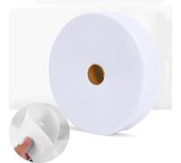 35 Yds Jelly Roll Batting Strips for Rugs 2 1/4In, Needle Punched Cotton Blend Batting Roll with Fabric Tube Maker for Braided Throw Jelly Roll Rugs/Purses/Quilts/Stuffed Plush Toys/Bags,DIY