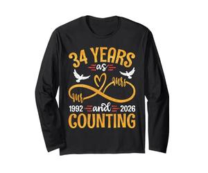 35 Years As Mr and Mrs 1991 2026 Counting 35th Anniversary Long Sleeve T-Shirt