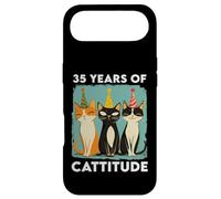 35 Years Of Cattitude 35th Birthday Cat Lover 35 Years Old Case for iPhone Air