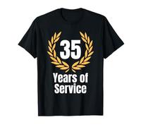 35 Years Of Service 35th Anniversary Funny Work Jubilee T-Shirt