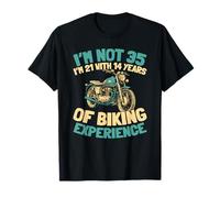 35 Years Old Motorcyclist - Biker Motorcycle 35th Birthday T-Shirt