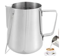 350/550ML Milk Frothing Pitcher Versatile Stainless Steel Milk Frothing Jug with Spoon and Scale Easy to Clean Latte Art Barista Steam Jug Cup for Making Latte Art and Cappuccino Coffee (350ml)