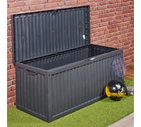 URBNLIVING 350 Litre Outdoor Storage Box Garden Patio Plastic Chest Lid Container Multibox