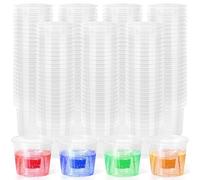 350 Pcs Bomber Cups Jager Bomb Shot Glasses Plastic, Highly Durable and Reusable Shot Cups,Perfect for Wedding, Thanksgiving, Halloween, Christmas Party (Clear)