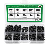 350 Pcs Computer Screw Set, PC Case Motherboard Standoffs Screws #6-32 Male to M3 Female Standoffs Sets for Personal Computer Screw Standoffs Set Kit for PC Case Motherboard HDD SSD CD-ROM Hard Drive