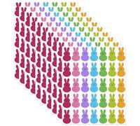 350 Pcs Easter Bunny Stickers Cute and Beautiful Bunny Stickers, 7 Colors Easter Stickers Decorations Supplies, Easter Self-Adhesive Stickers Supplies, Spring Stickers Decor for Sealing Envelopes