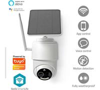 350° Wireless Security Camera PTZ WiFi IP Solar Powered Energy CCTV Home Outdoor
