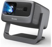 [3500 ANSI/ Official Apps/65W Audio] Outdoor 4K Projector with WiFi and Bluetooth, Auto Focus, Auto Keystone Smart Projector Support DoIby Audio, 2026 Upgrade GO2 Short Throw Projector with 360°Stand