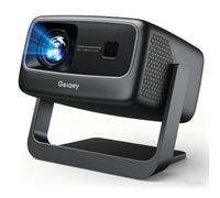 [3500 ANSI/ Official Apps/65W Audio] Outdoor 4K Projector with WiFi and Bluetooth, Auto Focus, Auto Keystone Smart Projector Support DoIby Audio, 2026 Upgrade GO2 Short Throw Projector with 360°Stand