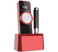 35000RPM Rechargeable Nail Drill, Professional Brushless Cordless Electric Nail E File, With LCD Display And Wireless Charge, For Acrylic Gel Nails Home Salon,Red