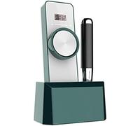 35000RPM Rechargeable Nail Drill, Professional Brushless Cordless Electric Nail E File, With LCD Display And Wireless Charge, For Acrylic Gel Nails Home Salon,Green