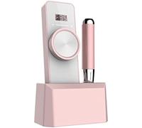 35000RPM Rechargeable Nail Drill, Professional Brushless Cordless Electric Nail E File, With LCD Display And Wireless Charge, For Acrylic Gel Nails Home Salon,Pink