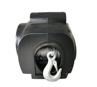 3500LB Marine-Grade Winch System - Heavy-Duty Nylon Rope & Steel Cable Electric Winch for Ships/Vehicles