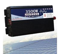 3500W 4000W 5000W Pure Sine Wave Inverter 12V-72V DC to 110V/120V AC Power Converter for Car, Truck, Home, Solar, LCD Display, Ideal for Vehicles, Laptops, Electronics