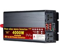 3500W 4000W 5500W Pure Sine Wave Inverter 12V/24V/48V/60V/72V DC to 110V/220V AC Power Inverter for Home, RV, Truck, Off-Grid Solar Systems - High Efficiency Voltage Converter (4000W, 72V to 110V)