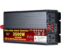 3500W/4000W/5500W Pure Sine Wave Inverter - 12V/24V/48V/60V/72V to 110V/230V/240V Solar Power Converter with LCD Display - Ideal for Car, Truck, Camping, RV Use
