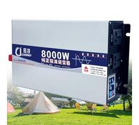 3500W 5000W 5500W 6000W 8000W Pure Sine Wave Inverter 12V 24V 48V 60V 72V to 110V / 230V 240V Car Converter Voltage Power Inverter with AC Outlets for Motorhomes,Camping(8000W,48Vto220V)